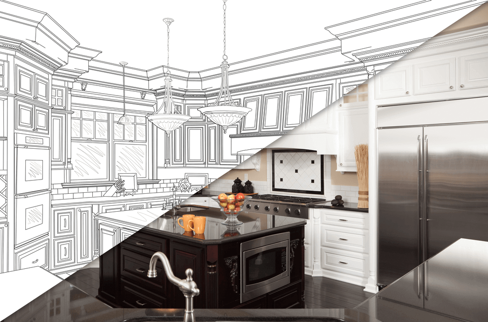 Montage von Fertigbauteilen